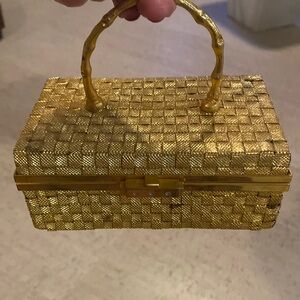 Beautiful Vintage Woven Rectangular Evening Bag